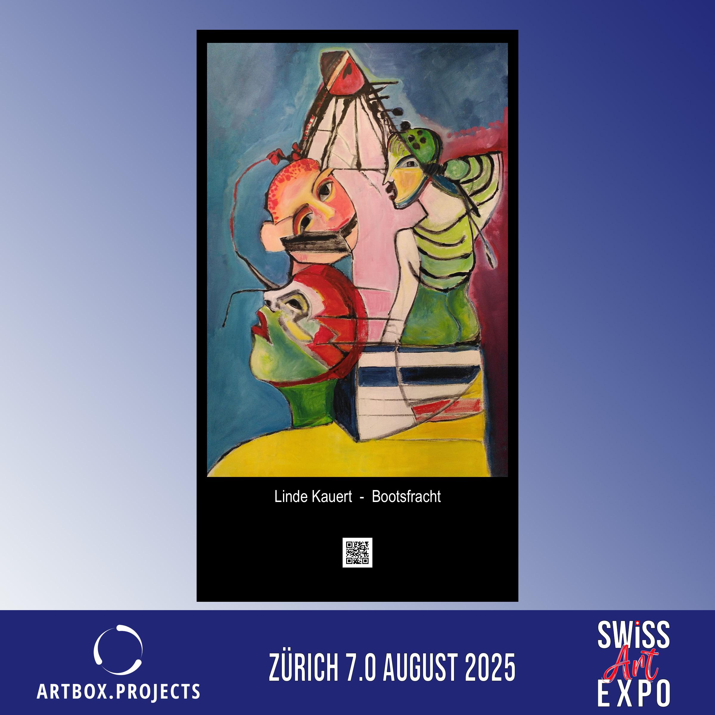 Linde Kauert "Bootsfracht" (2025); Teilnahme an der ARTBOX.PROJEKT ZÜRICH 7.0